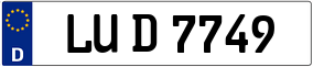 Trailer License Plate
